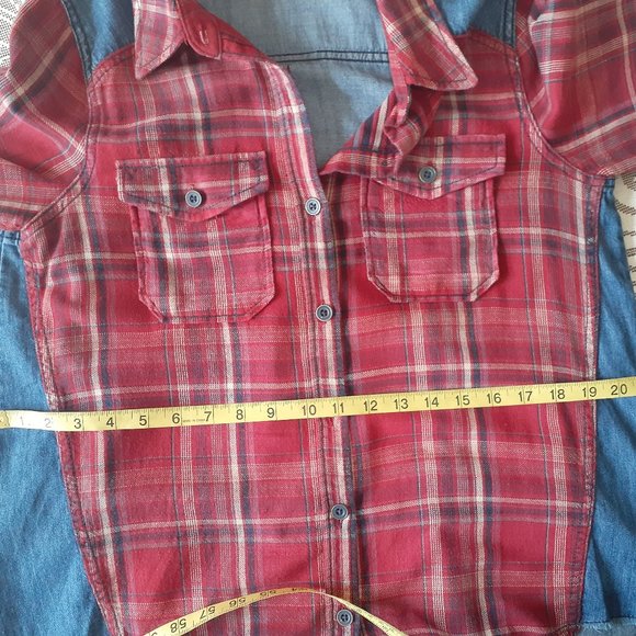 Free People Mixed Media Block Shirt - Picture 14 of 16